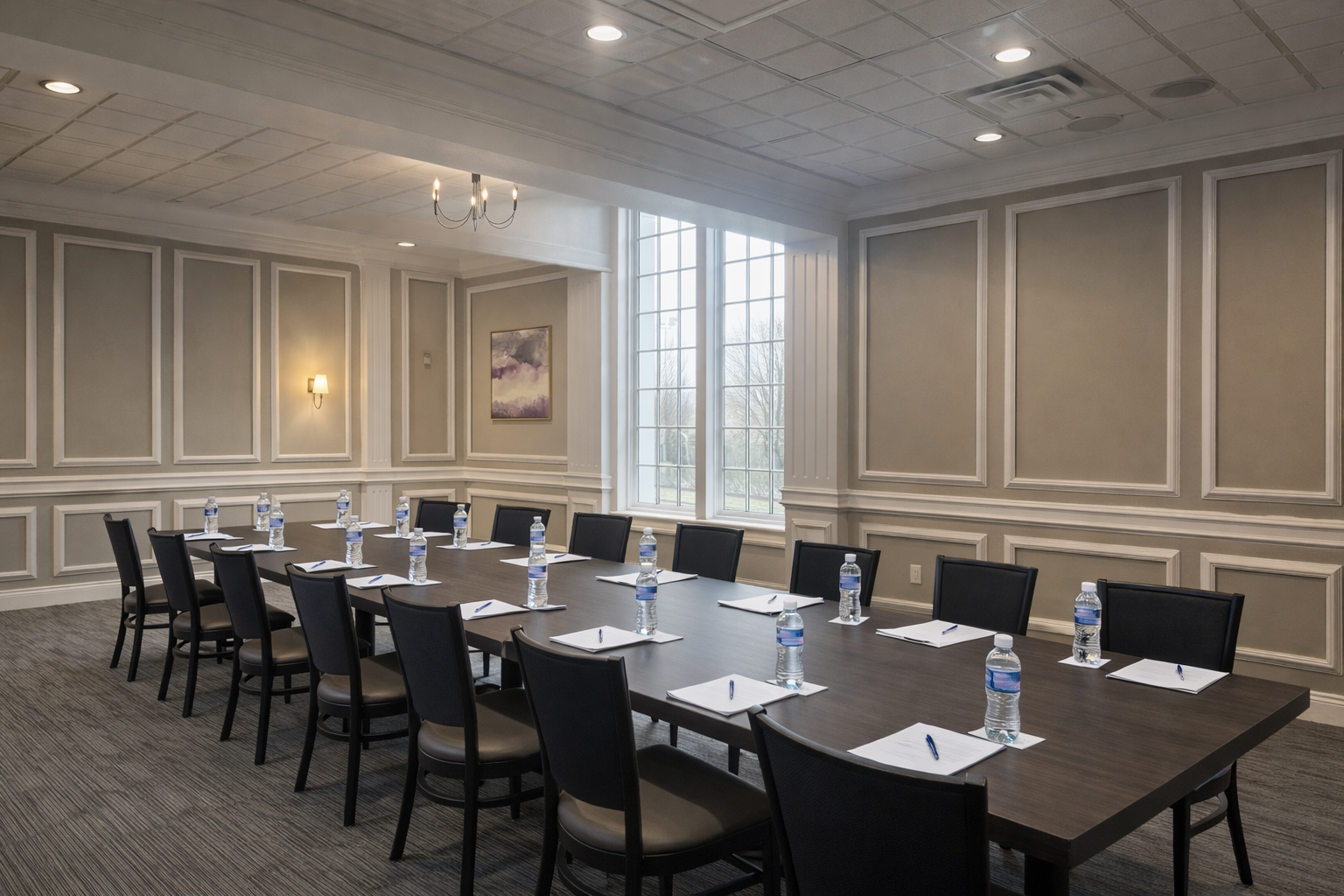 Courtside meeting room