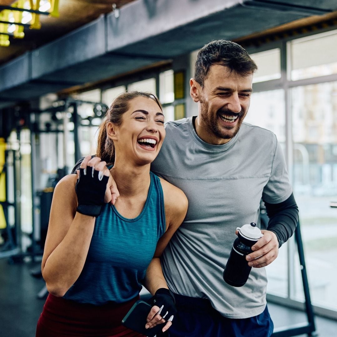 Couple at gym