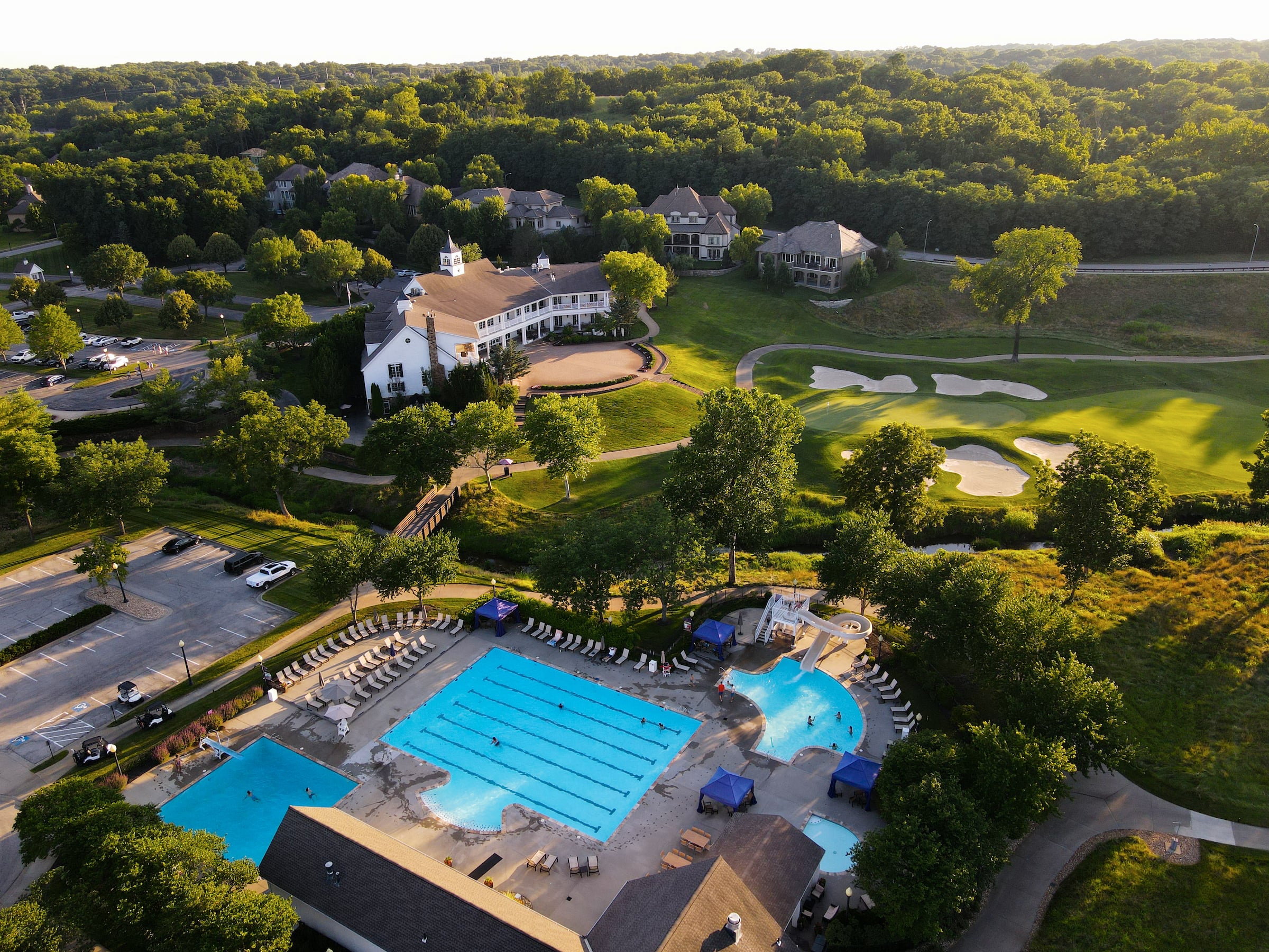 Aerial view of club