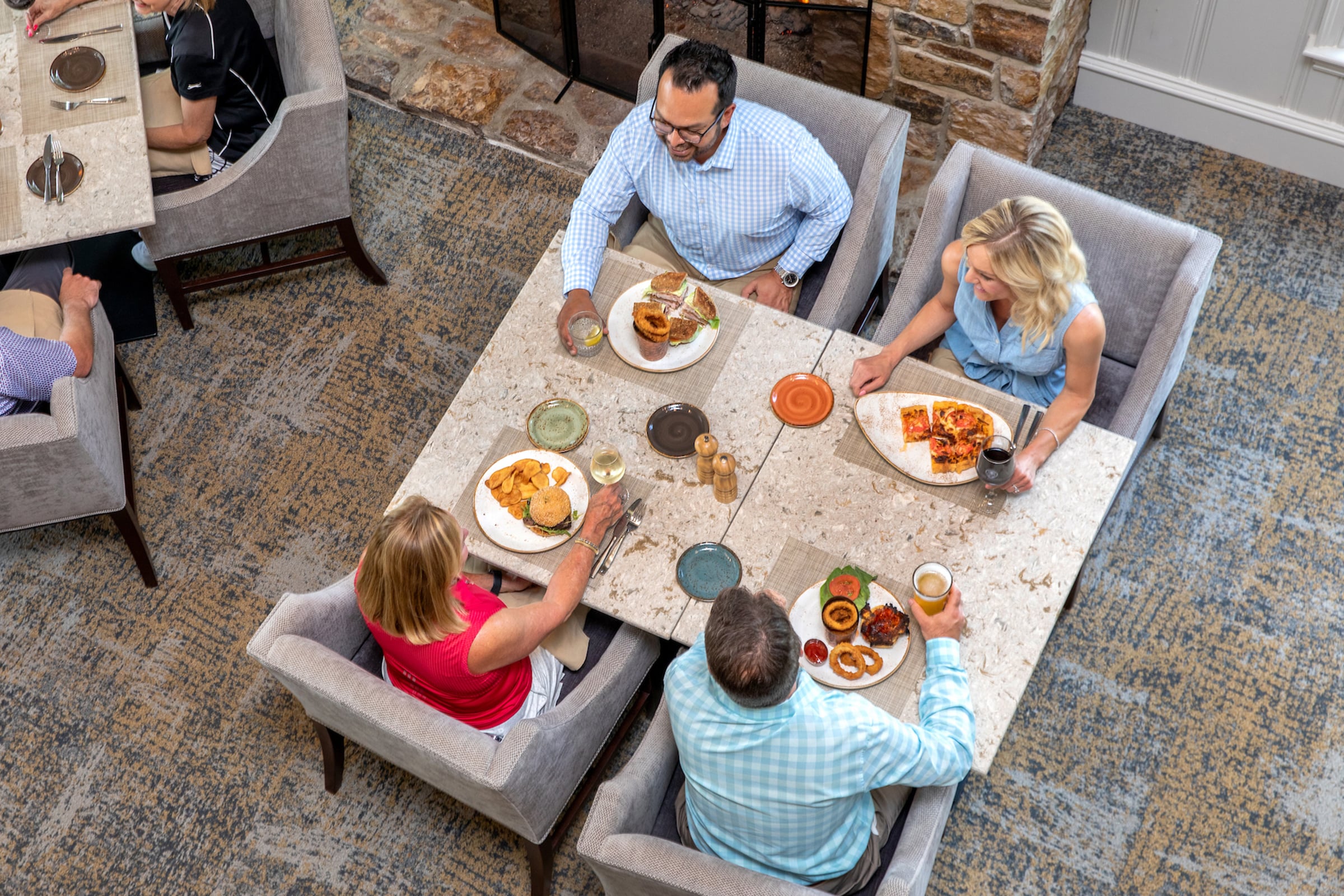 View of members dining