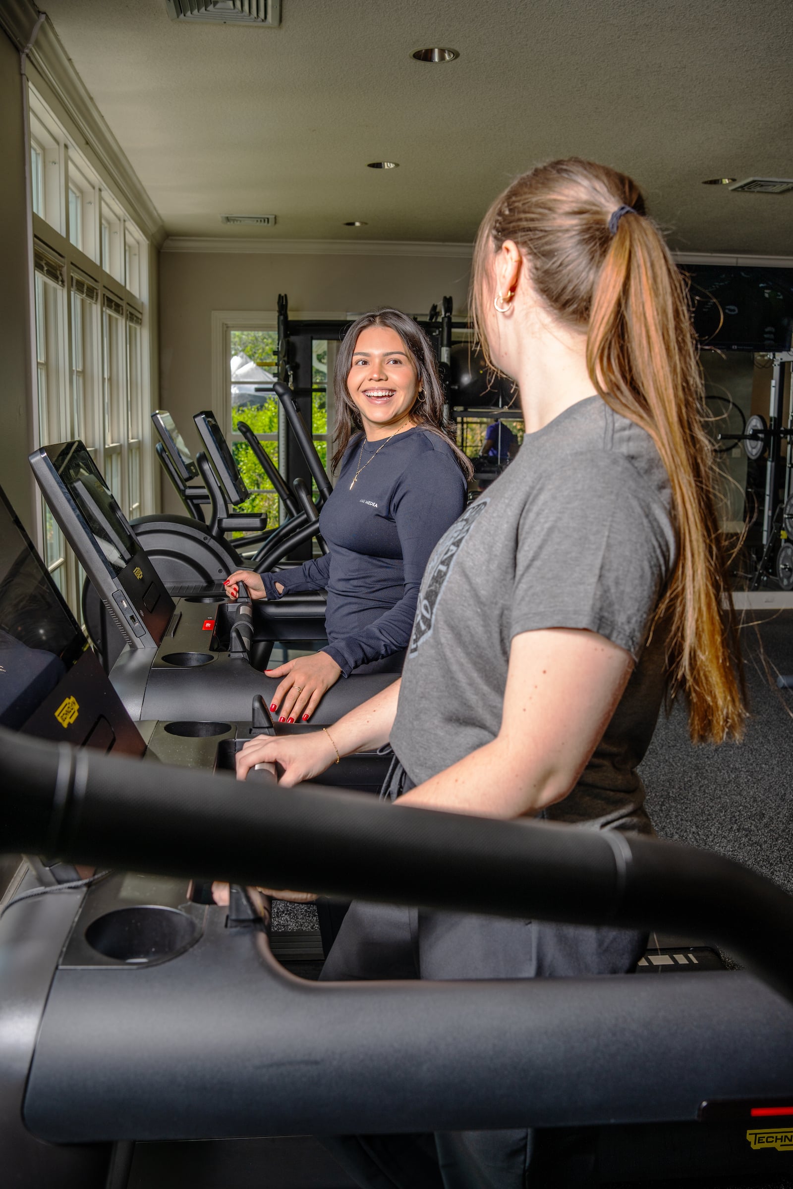 Ladies working out