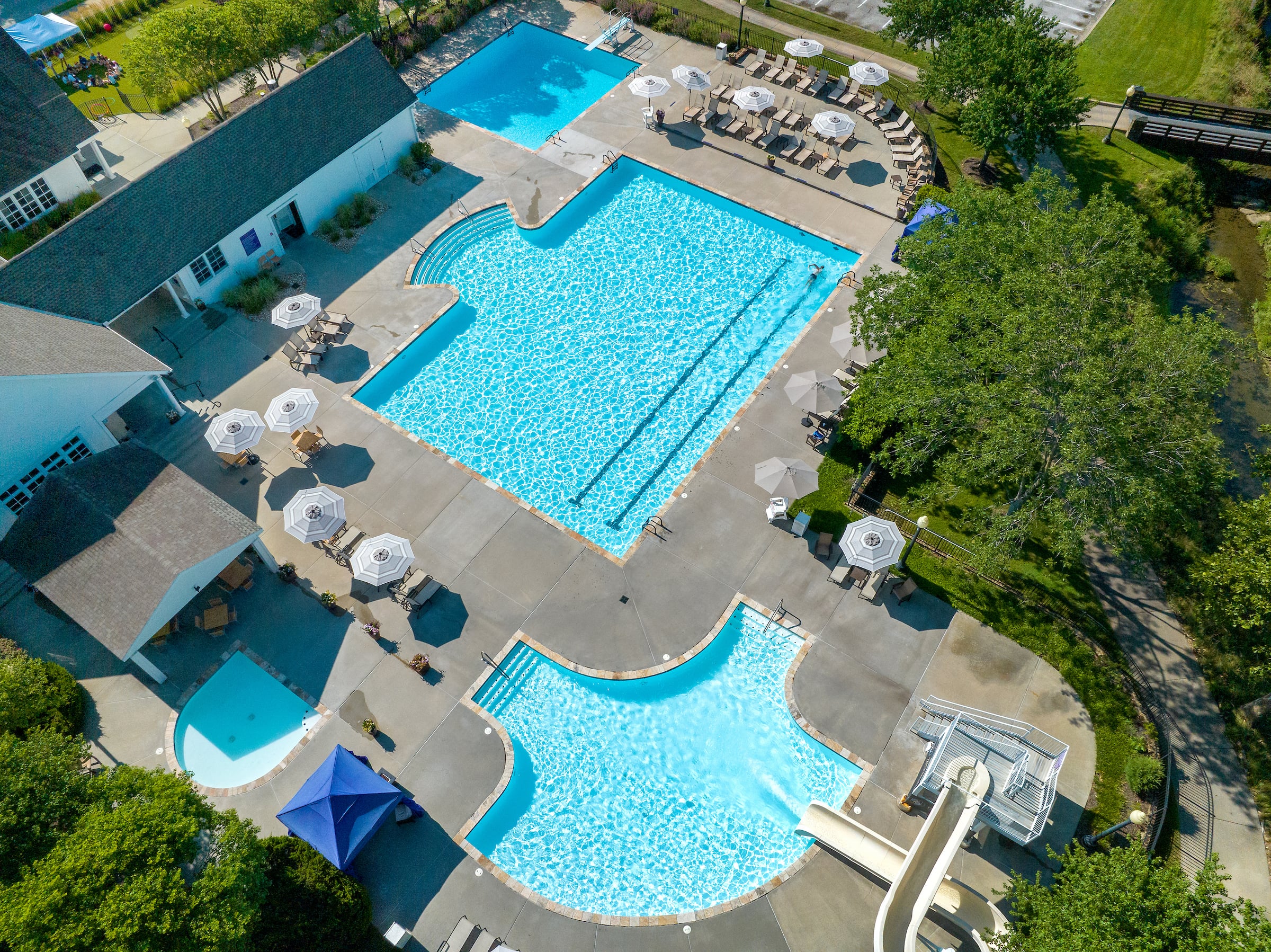 View of pool