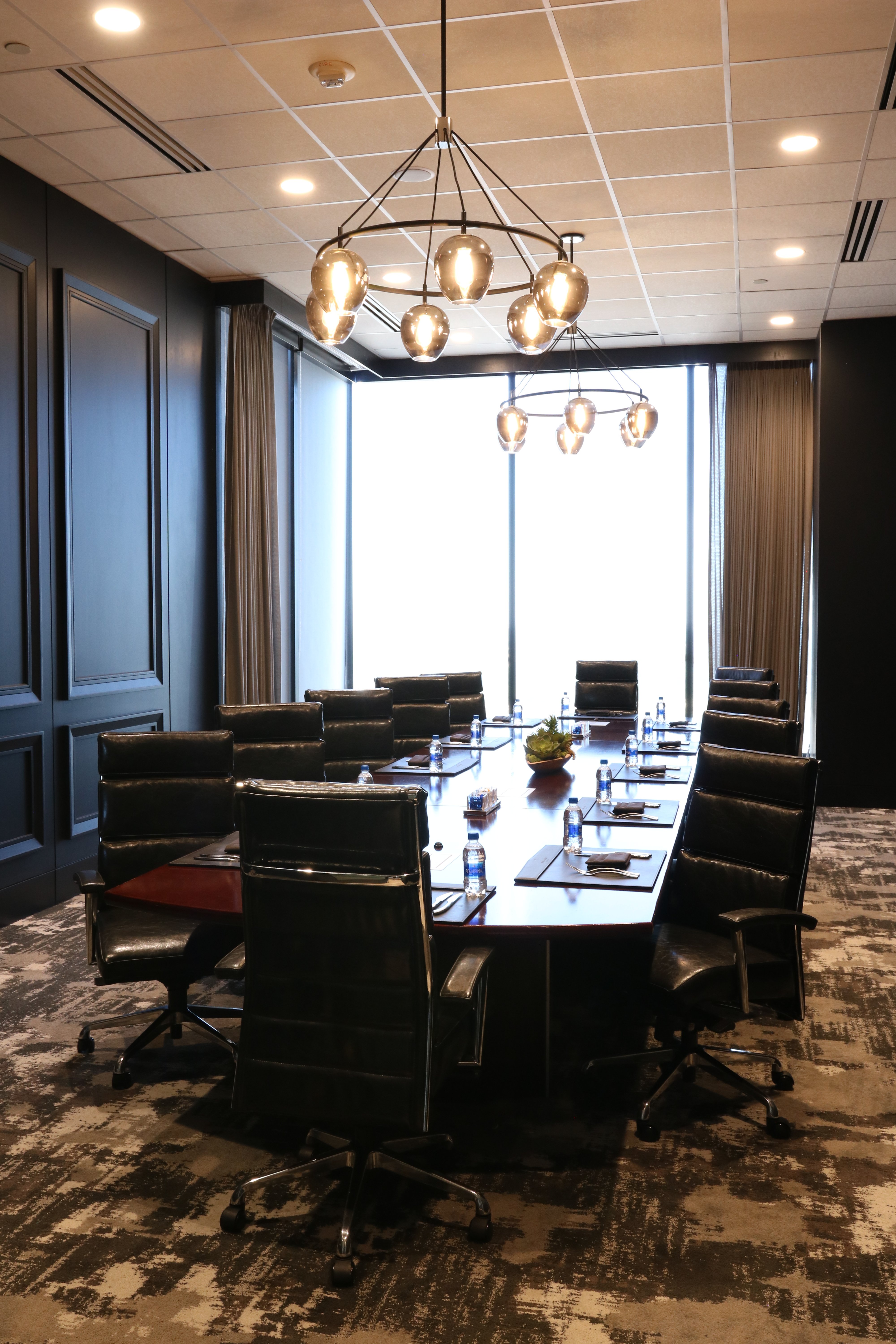 Boardroom with chairs