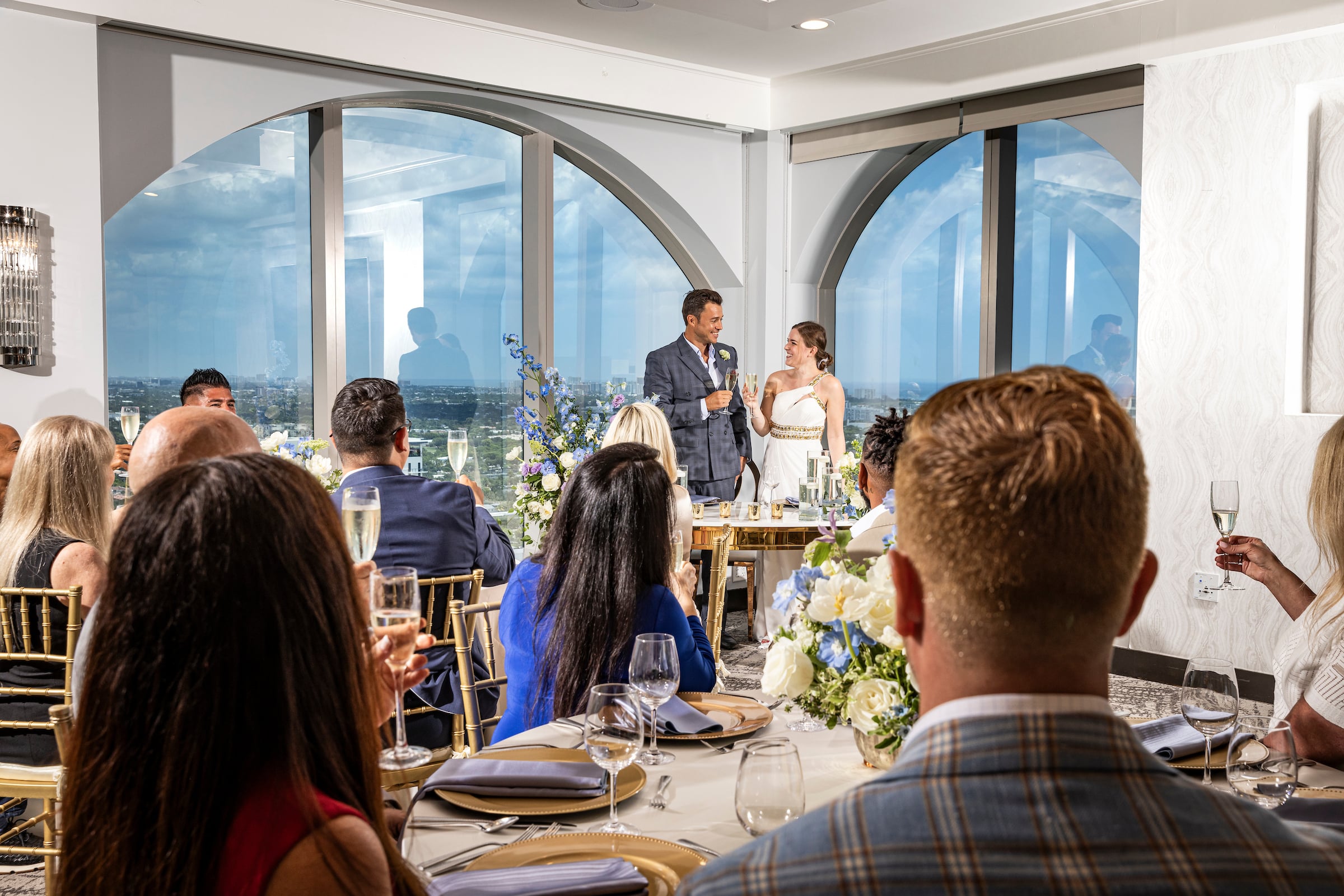 Wedding reception at Tower Club Ft Lauderdale