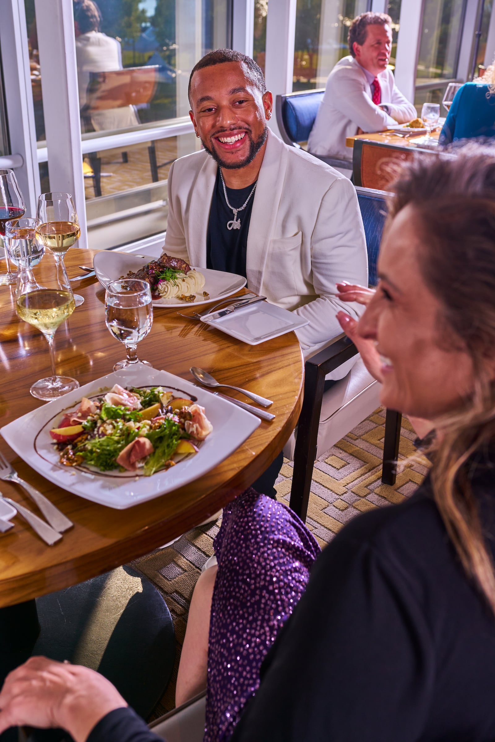 Man & woman dining