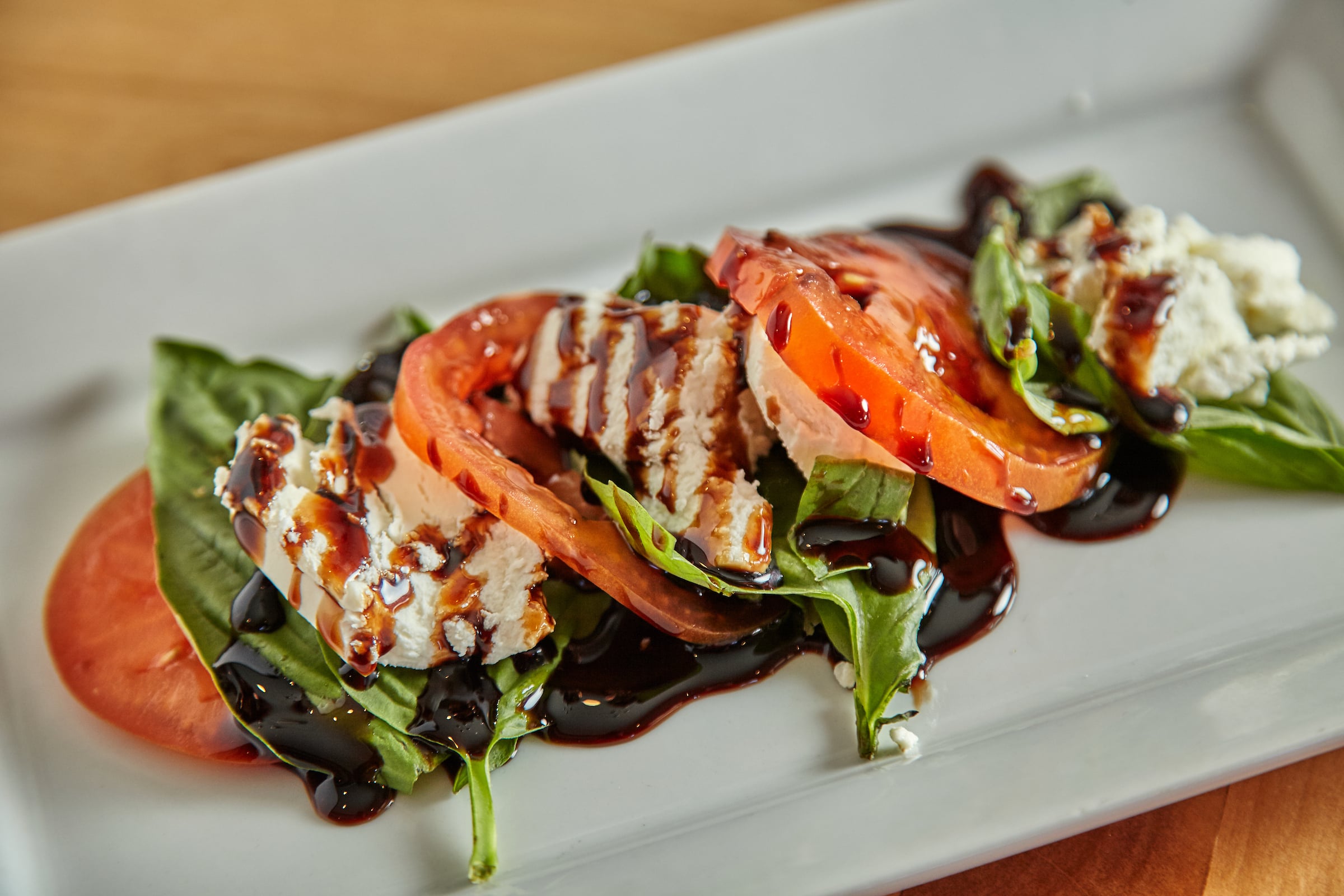 Caprese salad with balsamic vinagerette