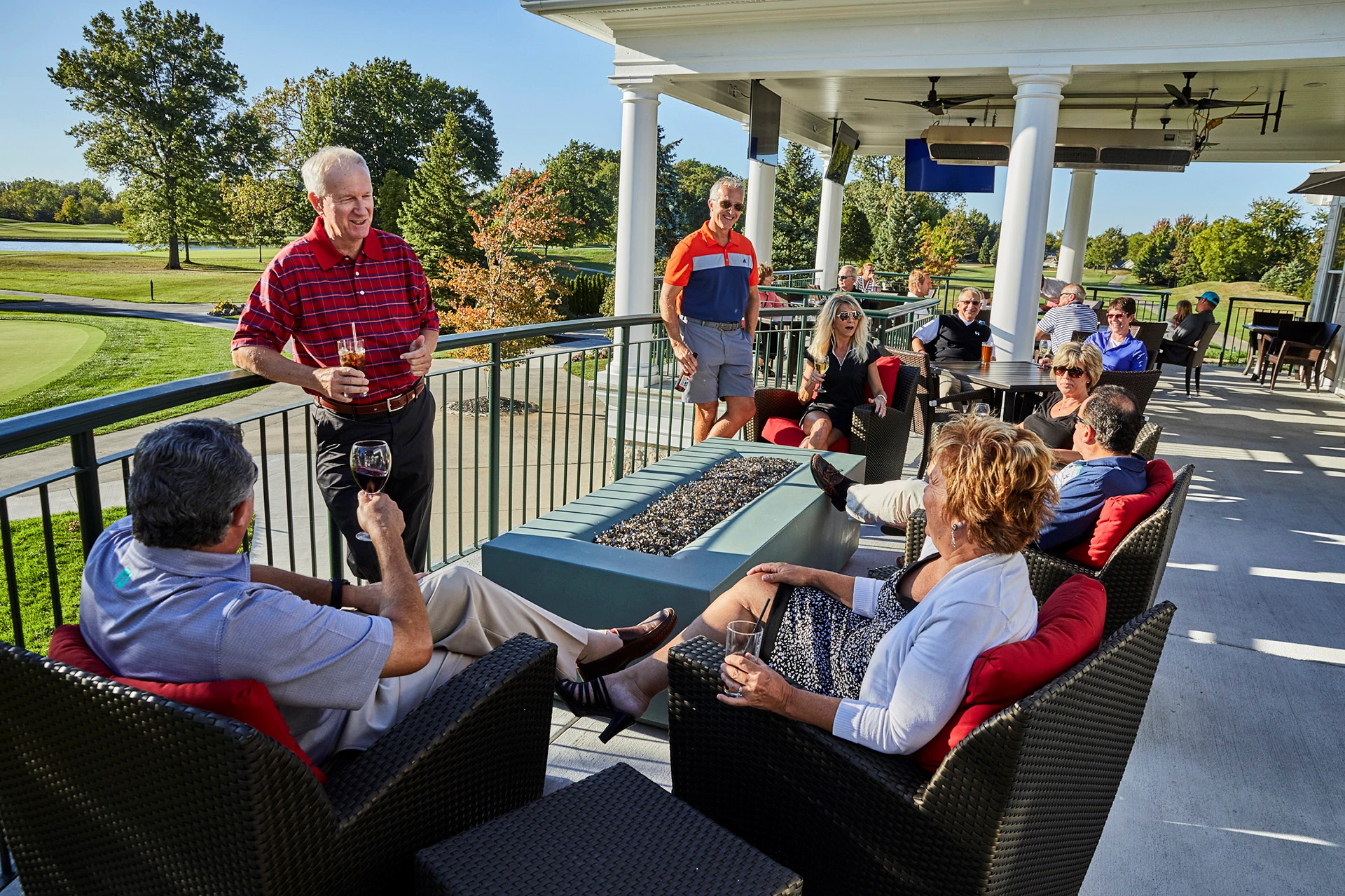 Heritage Golf Club - Members on the patio