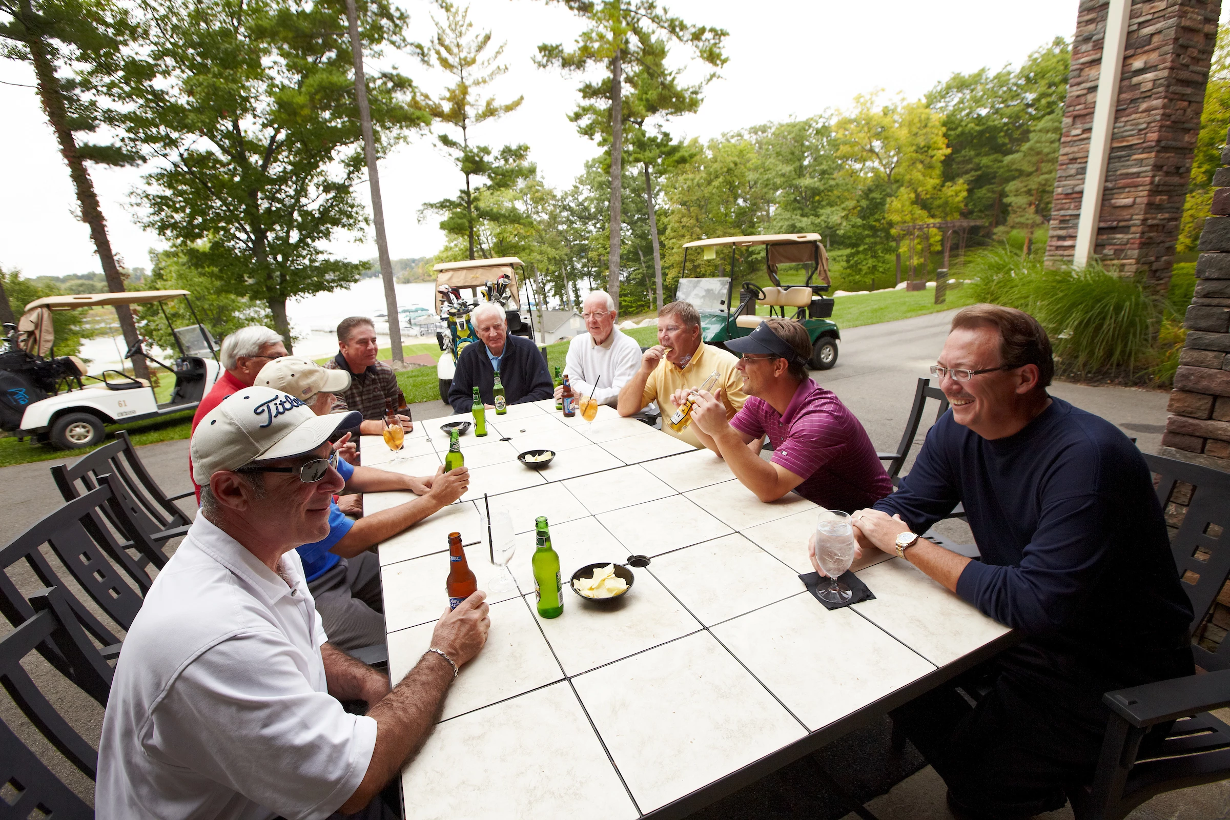 Oak Pointe Country Club - Men on patio