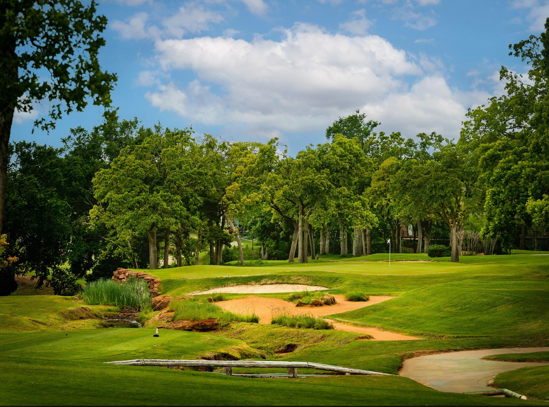 The Par 3, 8th Hole on the East Course at Oak Tree Country Club