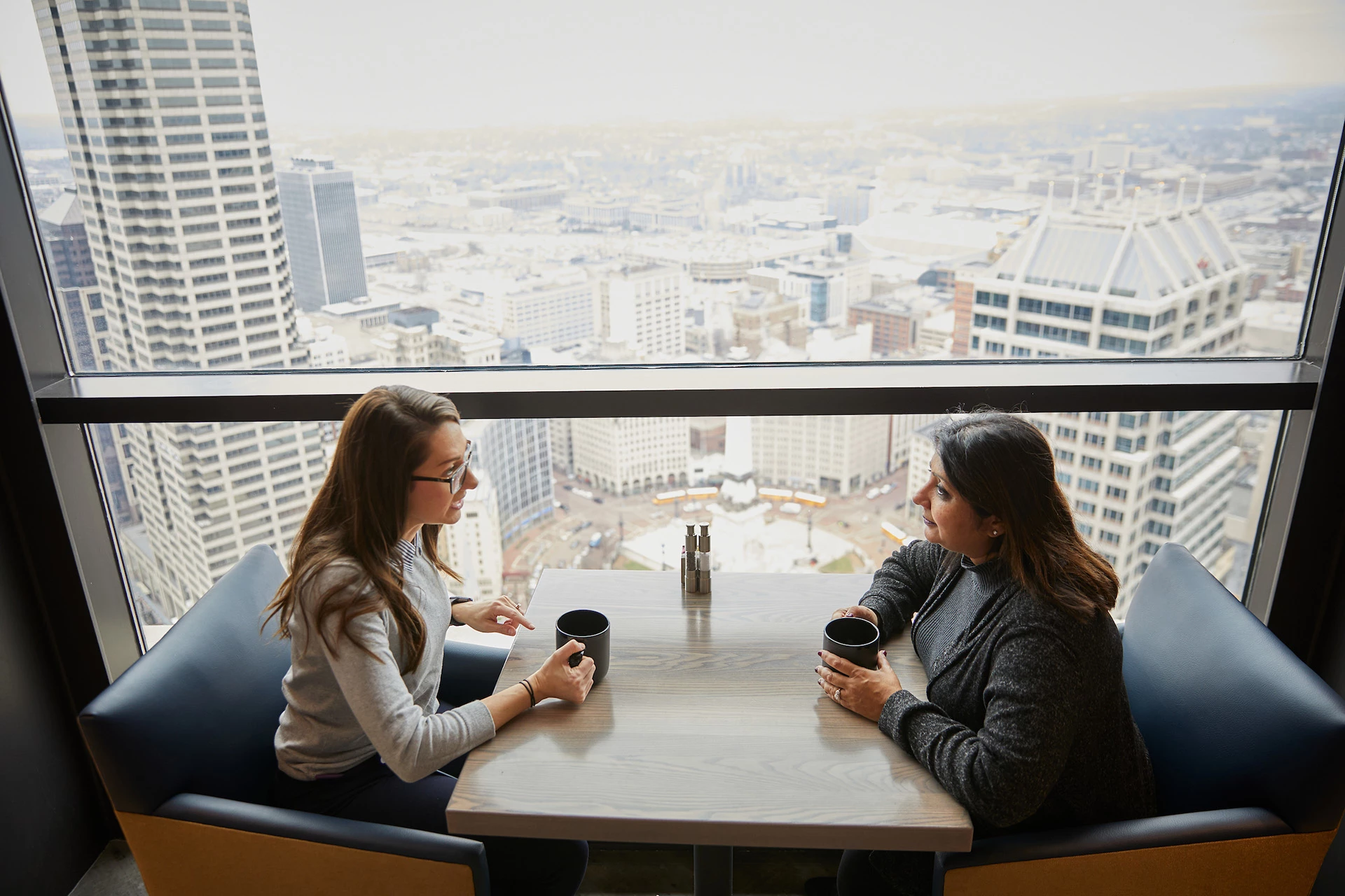 Skyline Club - Indianapolis - Ladies enjoying coffee