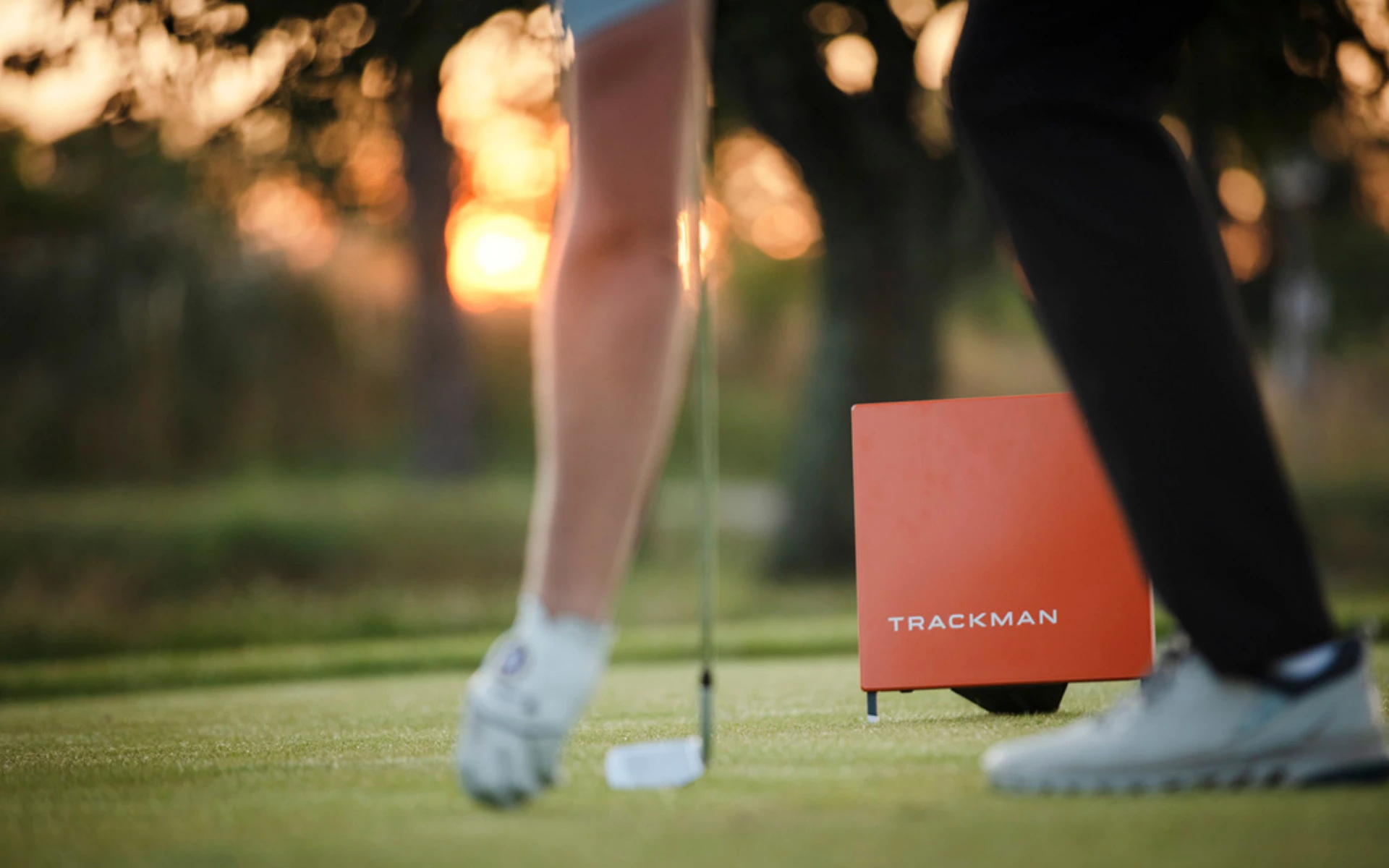 TrackMan used during Invited Clubs Golf Lesson
