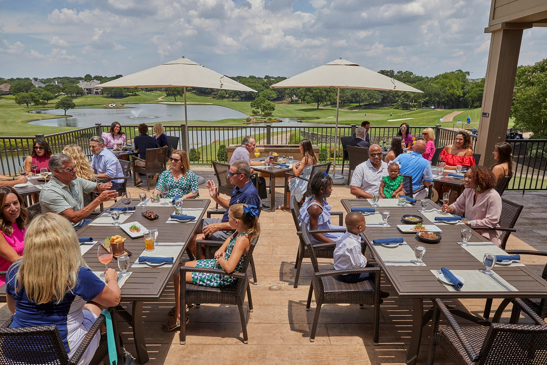 Stonebriar Country Club - Members on the patio
