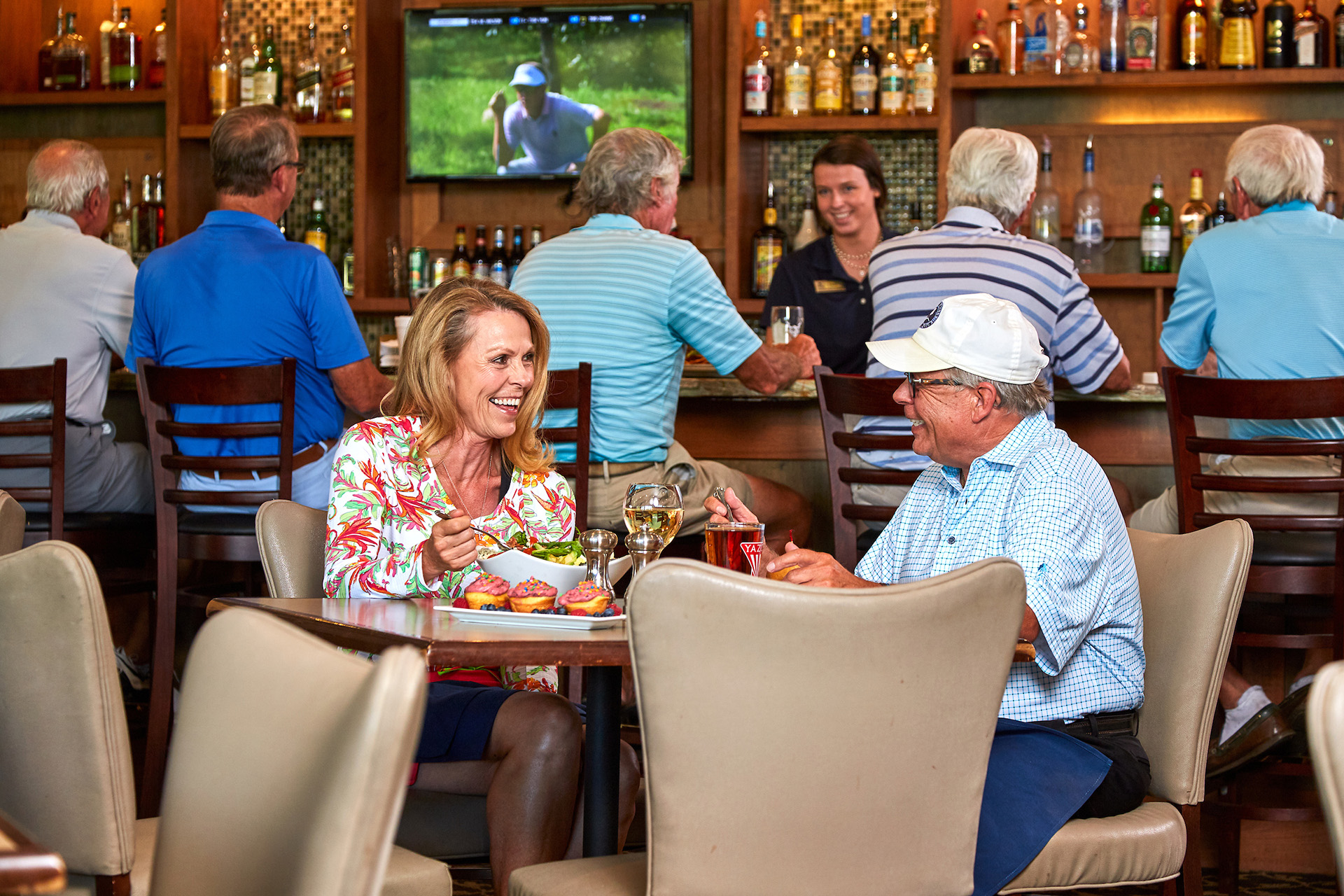 Temple Hills Country Club - Members in the grill