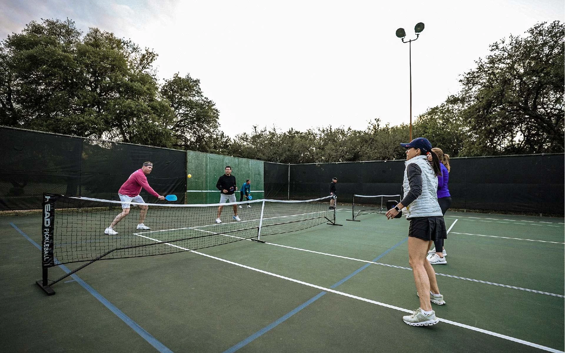 Westlake Country Club members playing pickleball